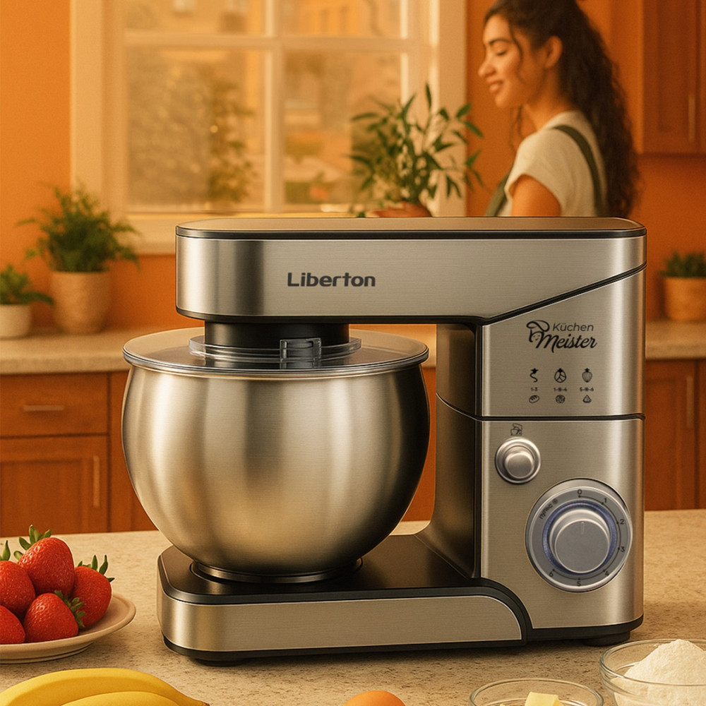 Миксер планетарный Liberton LMS-2902 2000 Вт серебристый Киев - изображение 1