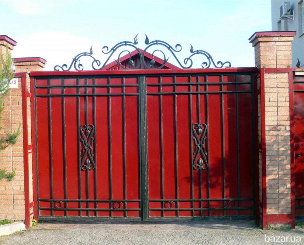 Навесы из металлочерепицы для автомобилей. Ворота и калитки из профлиста с ковкой Кривий Ріг - зображення 5