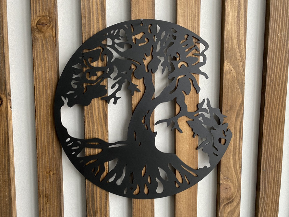 Настенный декор панно картина лофт из металла Дерево жизни Киев - изображение 3