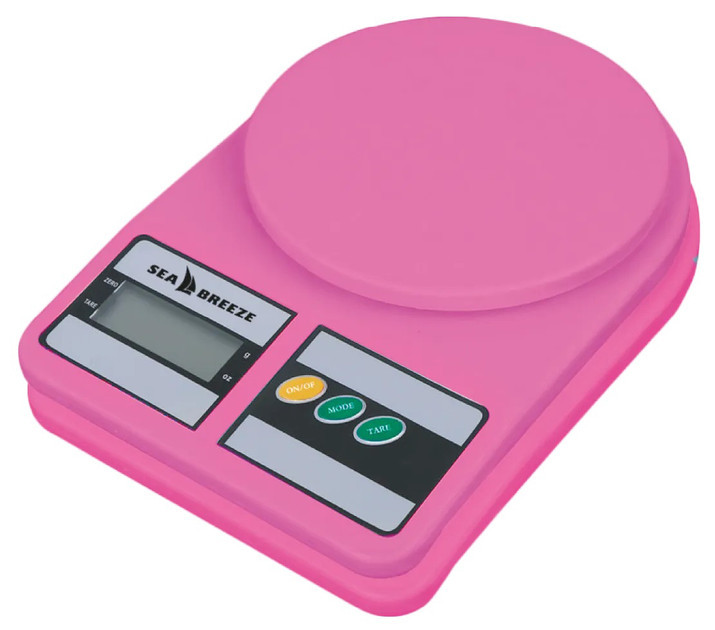 Весы кухонные электронные SeaBreeze SB-072 10 кг розовый Київ - зображення 1