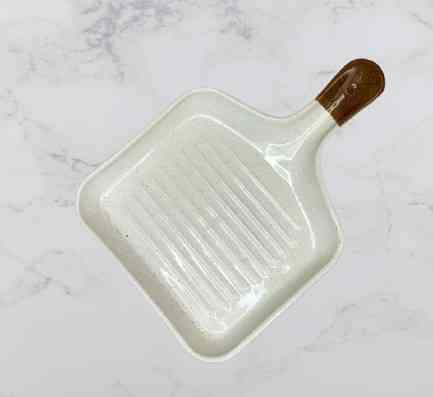 Блюдо для подачі Декор Кераміка French Grey Сковорідка FG-1526 сіра Київ