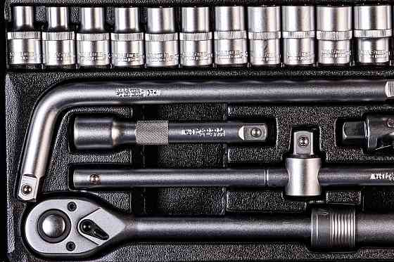 Набор инструментов MASTERTOOL PROFI ½" 26 шт 8-32 мм телескопическая трещотка CrV50BV30 металлически Харків