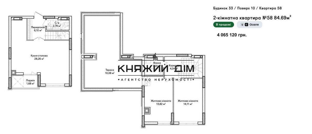 Без комісії! Продаж 2 кімнатна квартира м. Ірпінь ЖК Синергія Сіті КОД 21147345 Київ - зображення 8