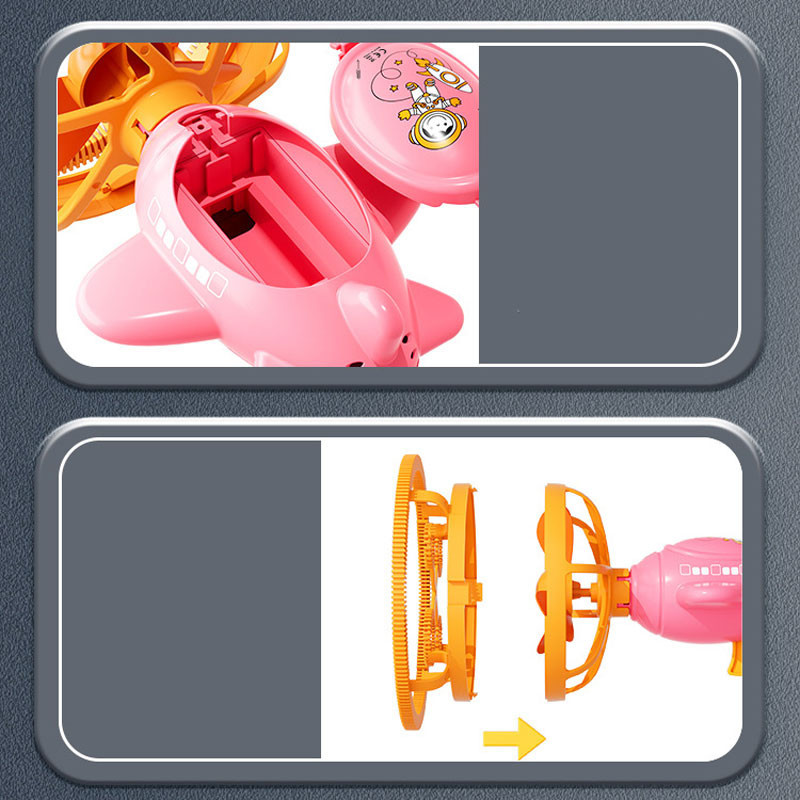 Пистолет для мыльных пузырей H035 Bubble Gun с пропеллером 2in1 + bottle 250ml Херсон - зображення 4