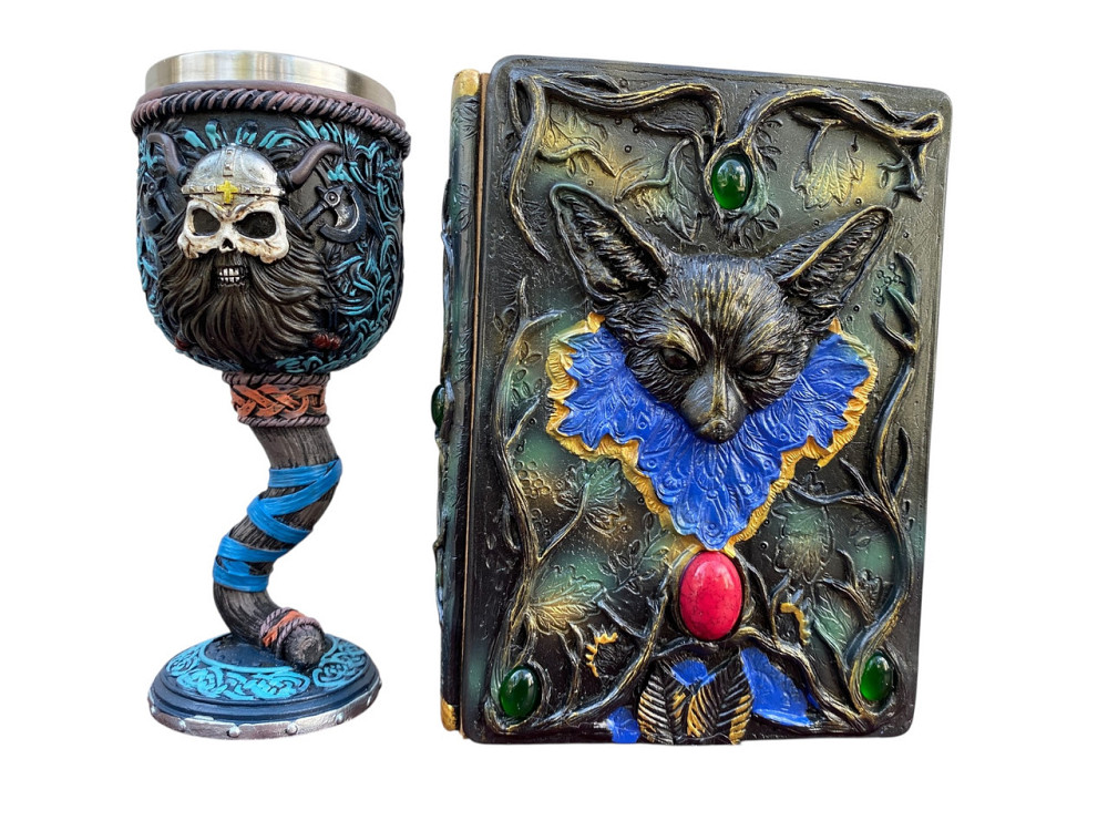 Подарочный набор Бокал 3 Молот Тора Викинг и Блокнот 3 «Лесной Гримуар Лисы» Київ - зображення 1