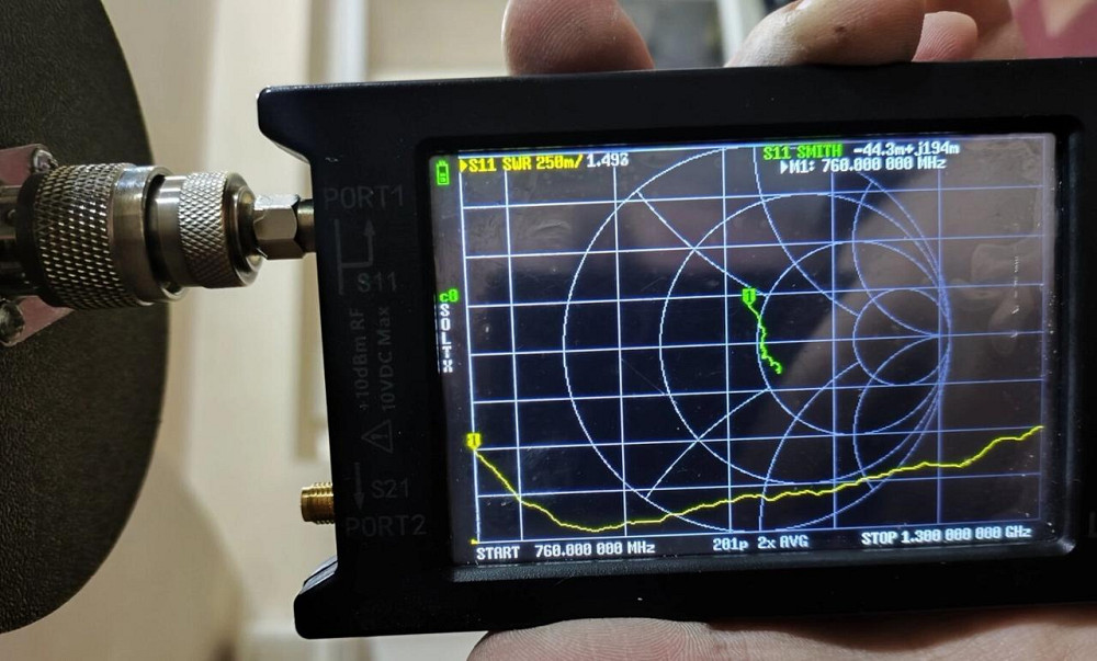 Антенна купольная 650-3000 МГц 3-4 дБ, мощность до 100 Вт, N-male (штырь, папа) (10928) Днепр - изображение 2