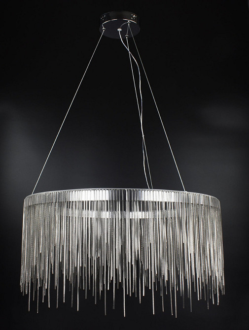Люстра стельова LED SP07-600-sl Хром 50-120х60х60 см. Київ - зображення 1