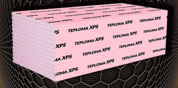 Екструдований пінополістирол TEPLOMA XPS 30мм, 40мм, 50мм Вишневе - зображення 2