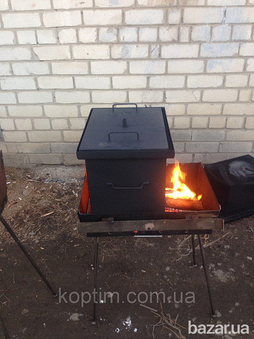 Коптильня для дома SmokeHouse M Thermo с подставкой Харьков - изображение 4