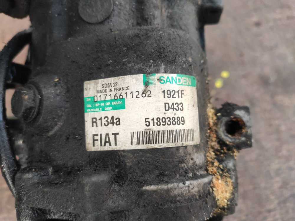 Компрессор кондиционера Fiat Doblo 1.3 Mjet 2010-2024 (51893889) Ковель - зображення 4