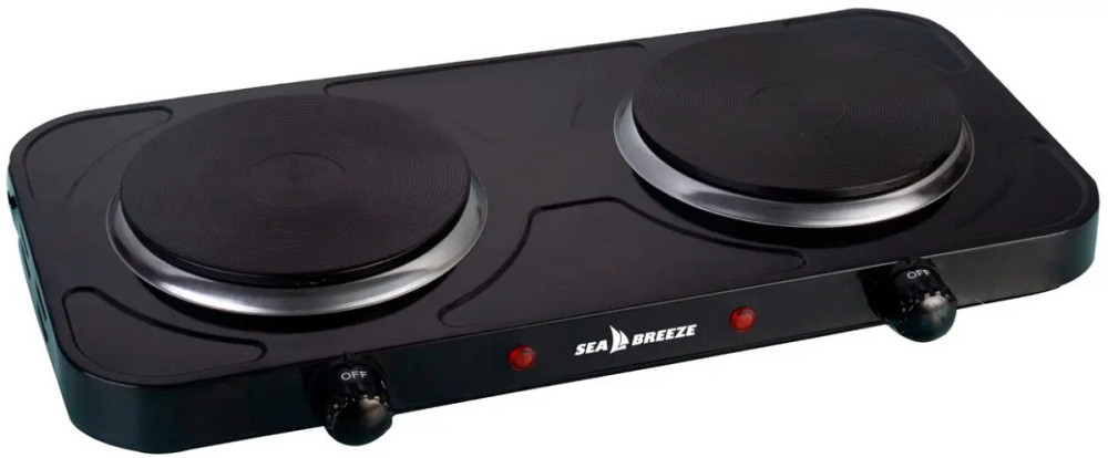 Электроплита Sea Breeze SB-064 2000 Вт черная Київ - зображення 1