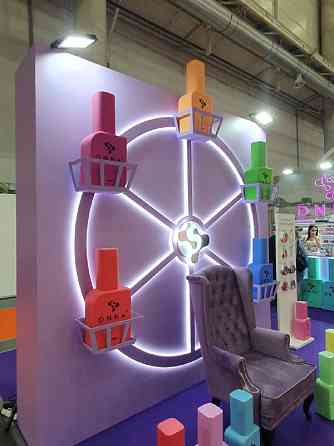 Объёмная косметика для витрин и выставок Киев