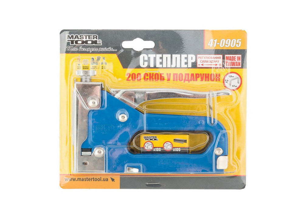 Степлер пружинный MASTERTOOL скоба R53 4-14 мм, плавная регулировка силы удара, корпус металл 41-090 Харьков - изображение 3