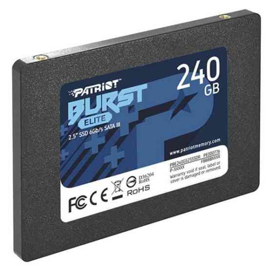Накопичувач SSD 240GB Patriot Burst Elite 2.5 SATAIII TLC (PBE240GS25SSDR) Харьков