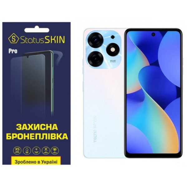 Поліуретанова плівка StatusSKIN Pro на екран Tecno Spark 10 Pro Глянцева (Код товару:31116) Харків - зображення 1