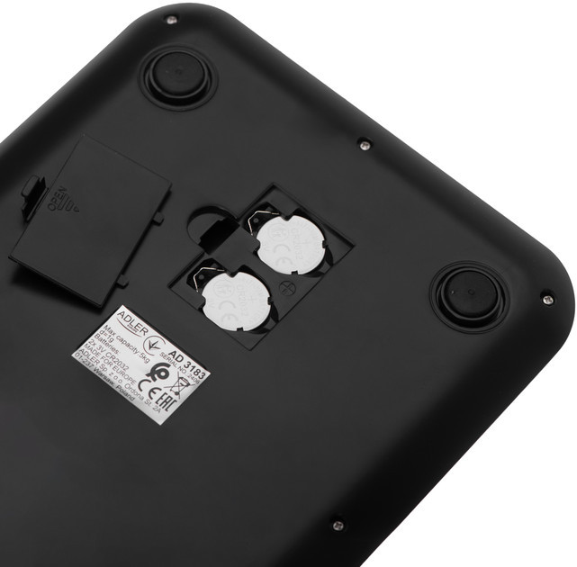 Весы кухонные Adler AD 3183 black 5 кг черные Київ - зображення 6