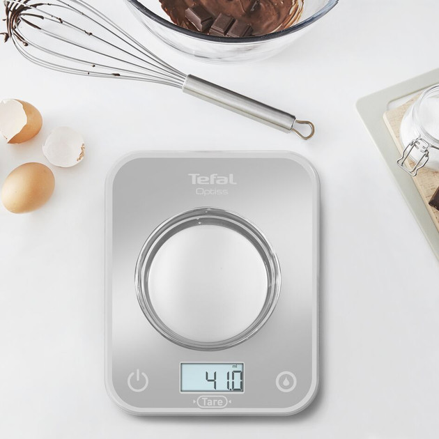 Весы кухонные Tefal Optiss BC50U4V0 5 кг серебристые Київ - зображення 5