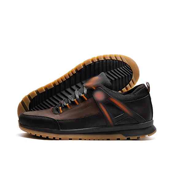 Мужские кожаные кроссовки Performance footwear Chocolate Київ