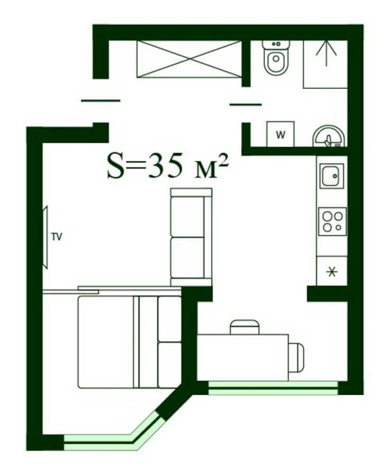 продажа 1-к квартира Киево-Святошинский, Новоселки, 73000 $  - изображение 2