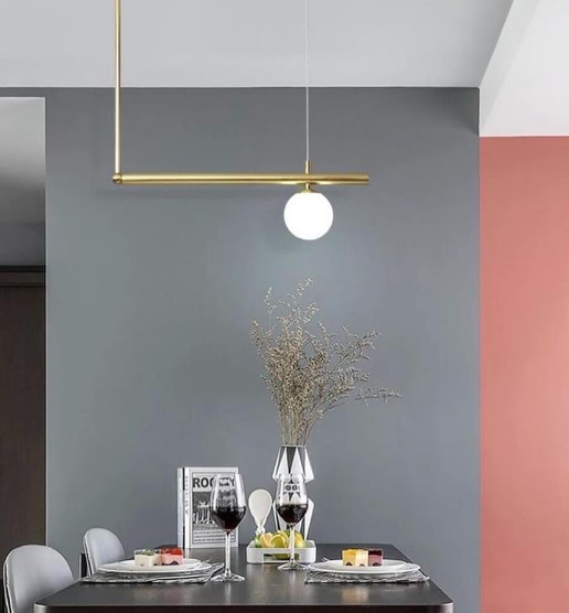 Люстра стельова на 1 лампочку C167/1-AB-k Бронза 53-100х12х53 см. Київ - зображення 1