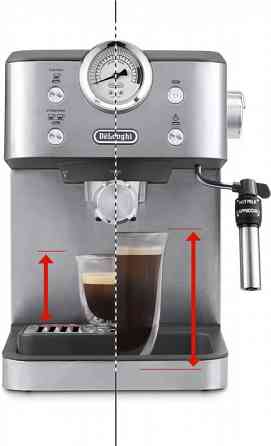 Кофеварка рожковая Delonghi Linea Classic EM450.M 1325 Вт серебристая Київ