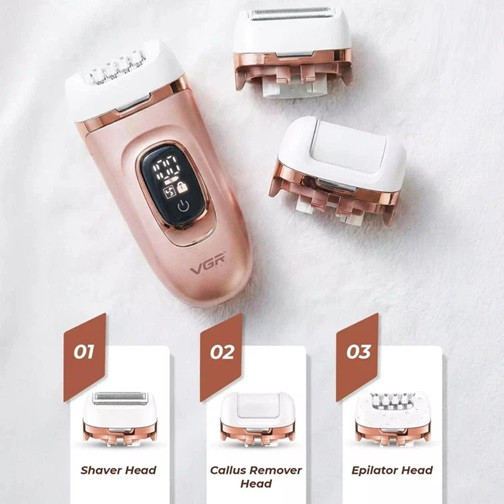Набор для ухода и депиляции VGR 3 в 1 V-762 GOLD золотистый Киев - изображение 6