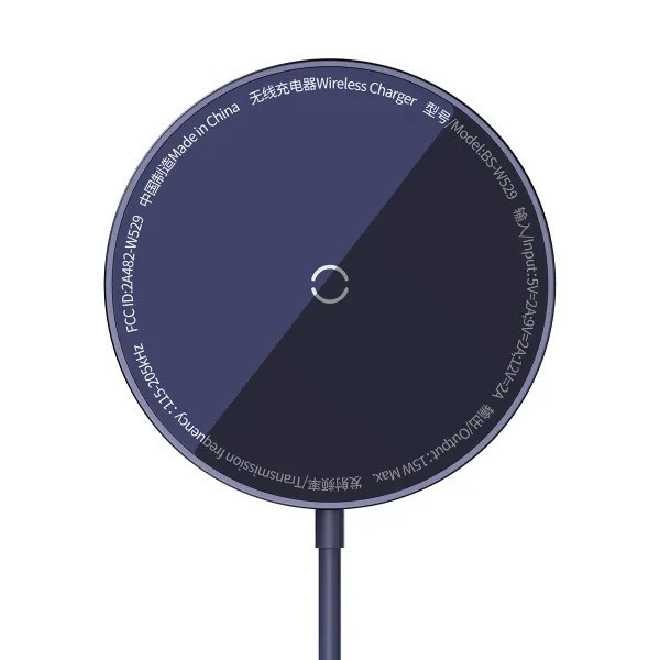 БЗП Baseus Simple Mini3 Magnetic Wireless Charger 15W Purple (CCJJ040205) (Код товару:40971) Харків - зображення 1