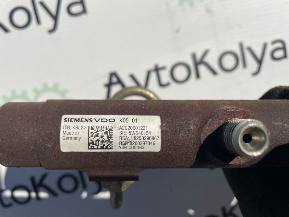 Топливная рейка (рампа форсунок) Renault Kangoo 1.5 dci 1997-2007 (8200397346) Ковель - зображення 3