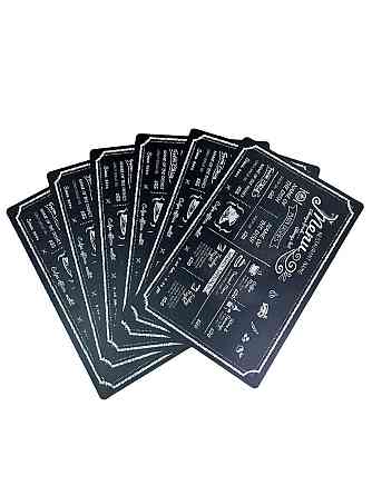 Коврик сервировочный под столовые приборы, 30х45 см, полипропилен, меню, ТМ Мой Дом 01449 Київ