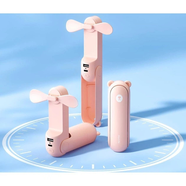 Вентилятор аккумуляторный Jisulife F8X Pink 10 Вт розовый Киев - изображение 10