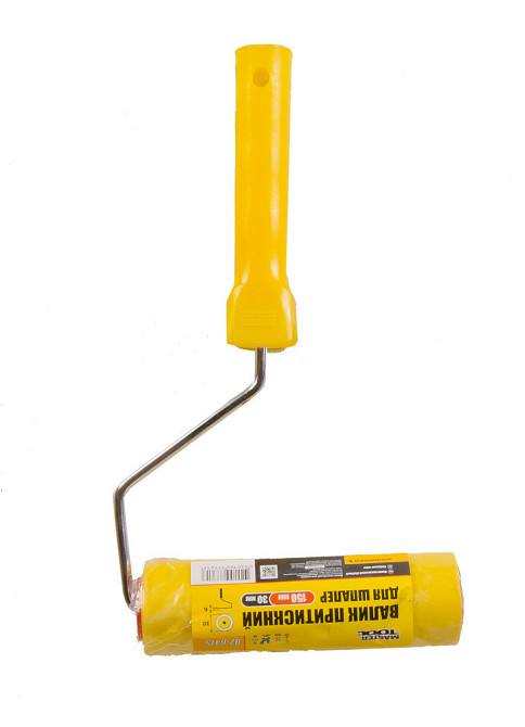 Валик прижимной для обоев MASTERTOOL 40/150 мм Ø 6 мм с ручкой 92-6415 Харків - зображення 3
