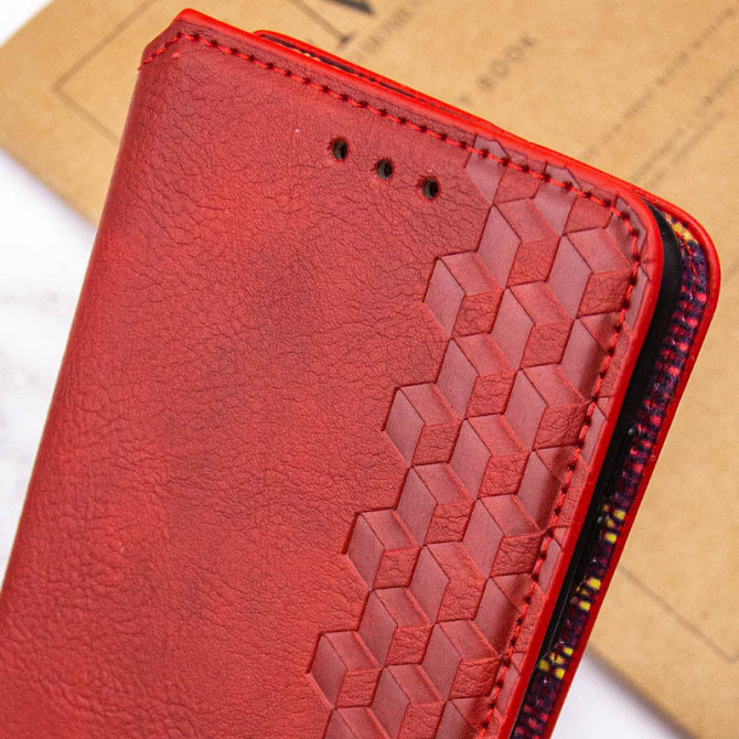 Кожаный чехол-книжка GETMAN Cubic (PU) для Motorola Moto G15 4G Херсон - изображение 5