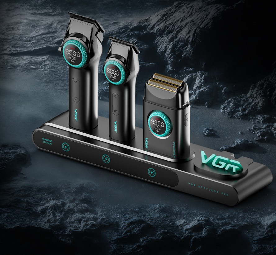 Комплект длят стрижки VGR STEPLERSS PRO 3 IN 1 BLACK черный Киев - изображение 2