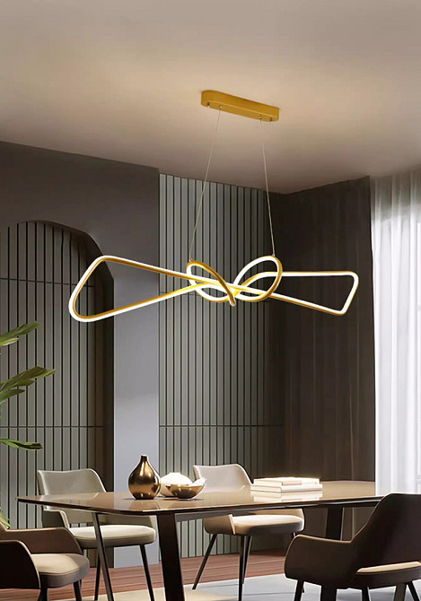 Люстра стельова LED H35L-850-ab-k Золото 25-150х15х85 см. Киев - изображение 1