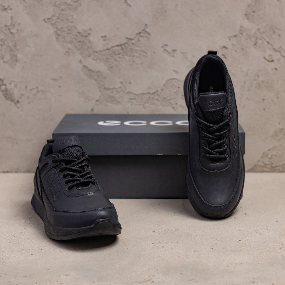 Мужские кожаные кроссовки  Е-series Natural Motion Black Киев - изображение 7