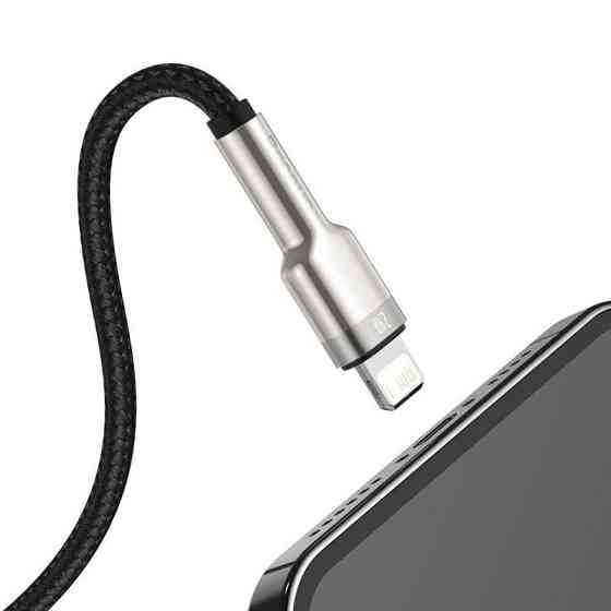 Дата кабель Baseus Cafule Series Metal USB to Lightning 2.4A (0.25m) (CALJK-0) Херсон