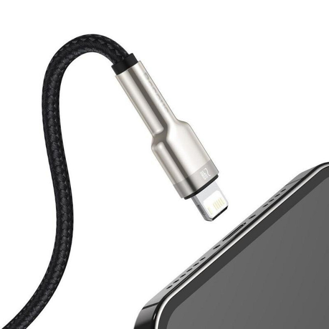 Дата кабель Baseus Cafule Series Metal USB to Lightning 2.4A (0.25m) (CALJK-0) Херсон - изображение 4