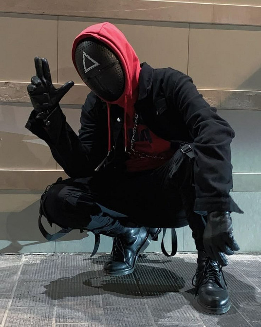 Маска Треугольник из Игра в кальмара squid game Київ - зображення 3