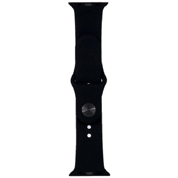 DM Ремінець Silicone для Apple Watch 38/40/41 mm Black (Код товару:29446) Харків - зображення 1