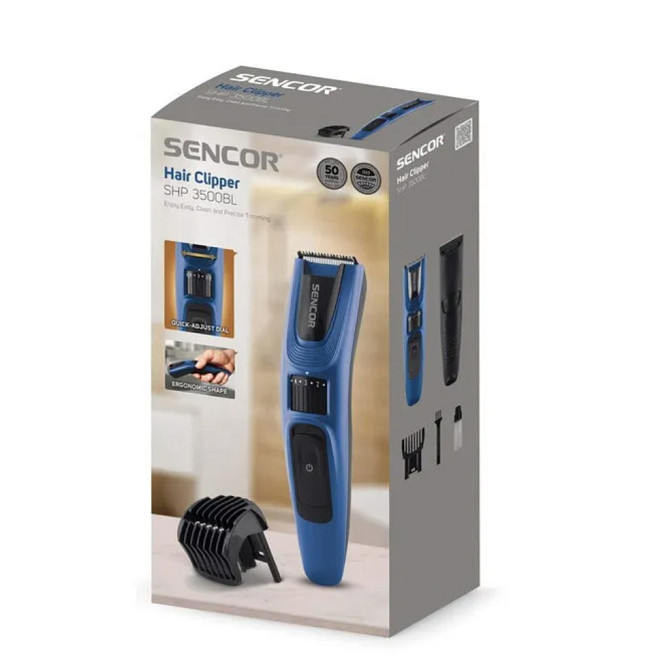 Машинка для стрижки Sencor SHP-3500BL синяя Київ - зображення 3