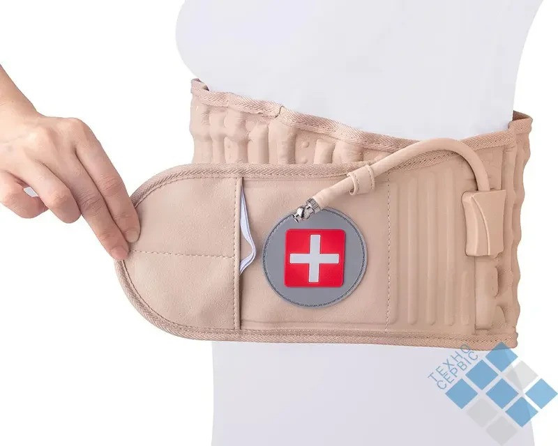 Надувной корсет от остеохондроза Spinal Air TractionПояс для спины и поясницы / Пневмокорсет Одеса - зображення 3