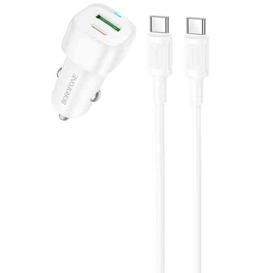 АЗУ Borofone BZ34B Cloud PD20W+QC3.0 total 38W (1USB-A/1C) + кабель Type-C to Type-C Херсон