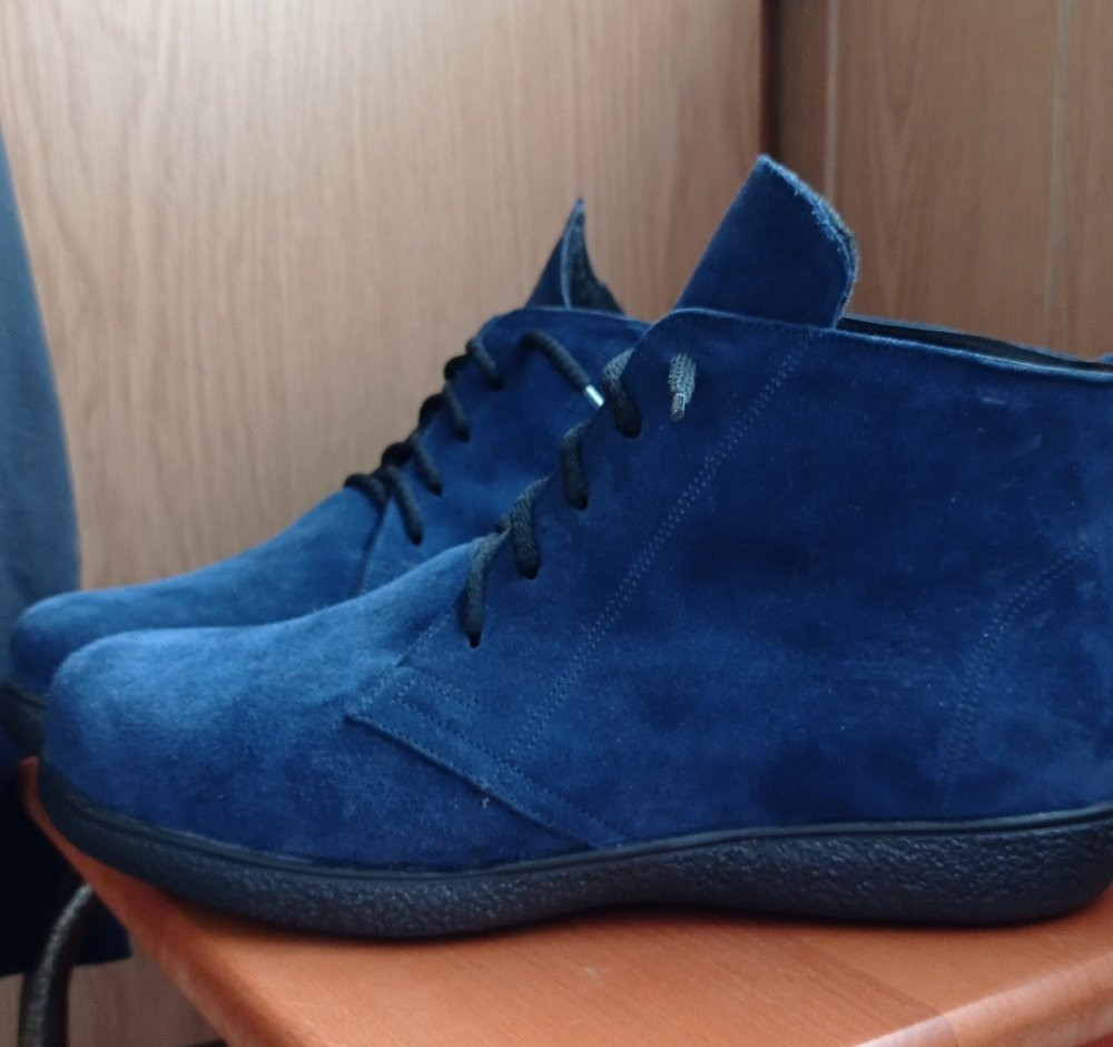 Ботинки еврозима замша ортопедические стельки р. 38,5-39 новые Киев - изображение 1