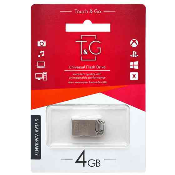Флеш пам'ять T&G 110 4GB Metal Series Silver (TG110-4G) Харьков