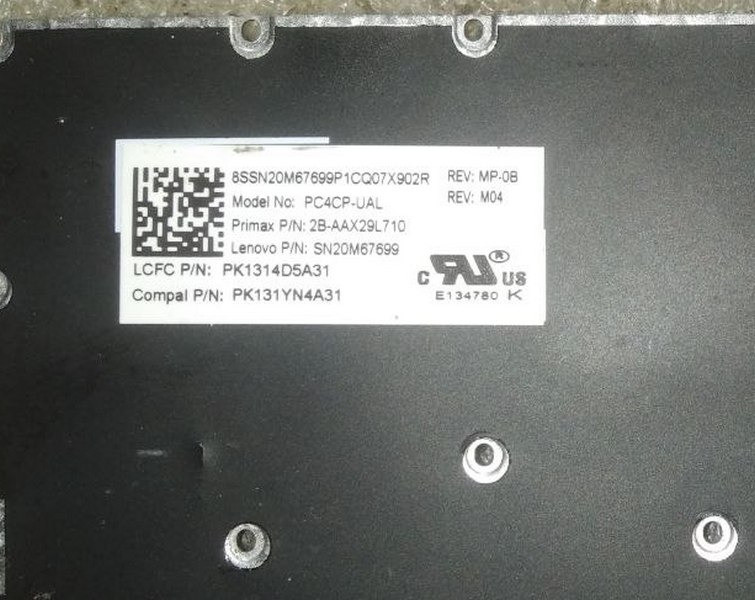 Клавіатура для Lenovo PC4CР-UAL Київ - зображення 2