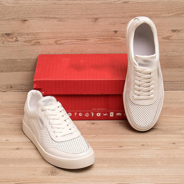 Чоловічі літні шкіряні кеди  перфорація Київ - зображення 5