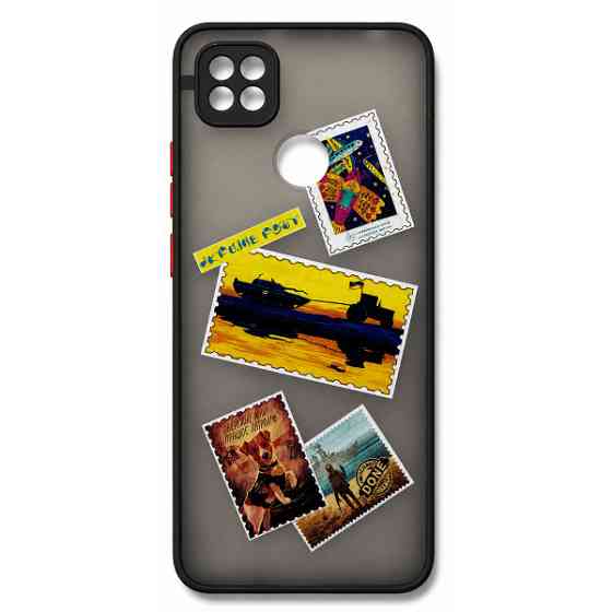 Чохол Bumper Print Ukraine Post для Xiaomi Redmi 9C/10A Black/Red Харків