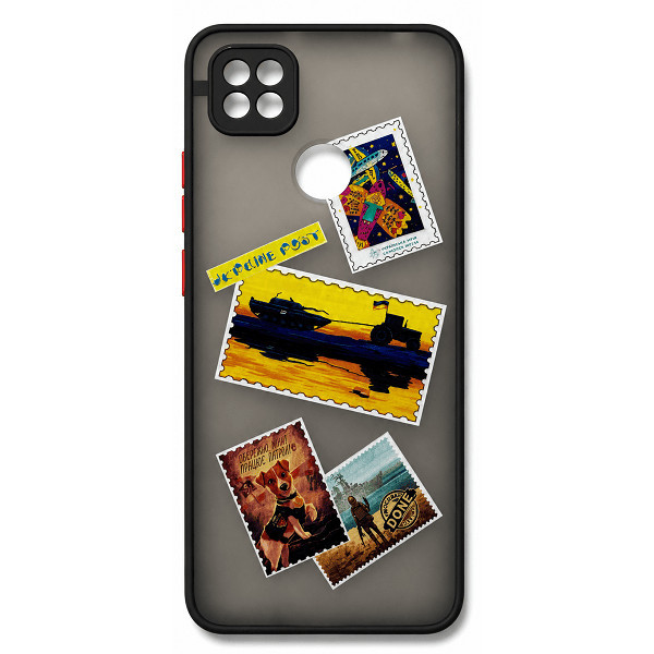 Чохол Bumper Print Ukraine Post для Xiaomi Redmi 9C/10A Black/Red Харків - зображення 2