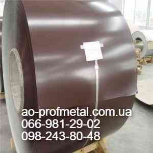 Оцинкованный лист коричневого цвета толщиной 0.35 мм. Киев