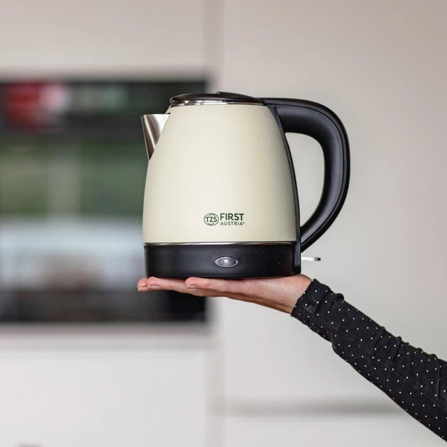 Чайник электрический First FA-5407-3-CR 1.2 л бежевый Київ - зображення 5